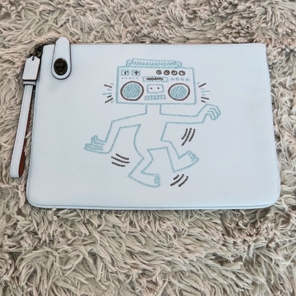 COACH X KEITH HARING TURNLOCK POUCH 30 - Picture 1 of 6